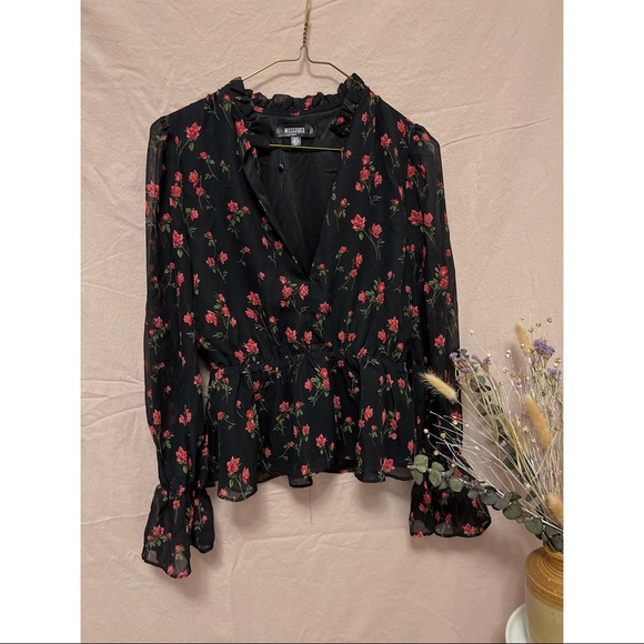 Missguided | Floral Blouse - Picture 1 of 6
